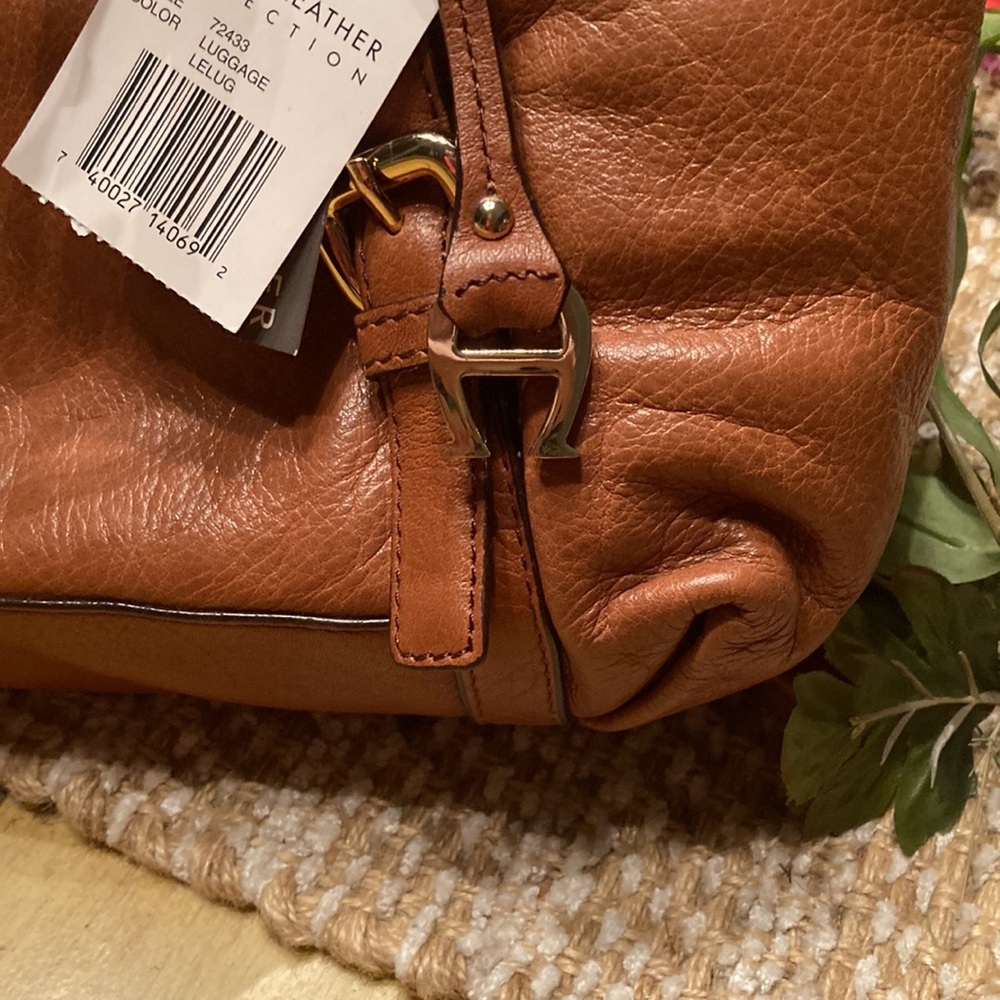 Etienne Aigner leather Tan Tote Bag - Picture 5 of 15